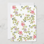 Flowering Carriage Baby Shower Invitation 招待状 (裏面)