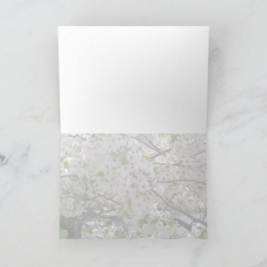 Flowering Cherry Trees Greeting Card カード (内部)