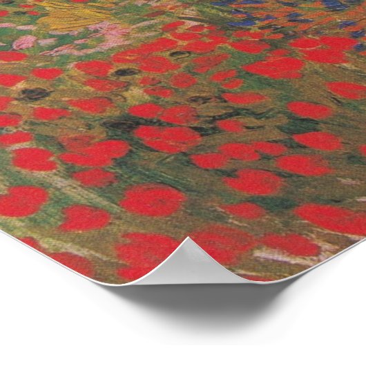 Flowering Garden (1888) by Van Gogh ポスター (角)