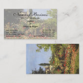 Flowering Garden at Sainte-Adresse by Claude Monet 名刺 (正面/裏面)