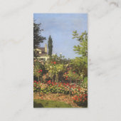 Flowering Garden at Sainte-Adresse by Claude Monet 名刺 (裏面)