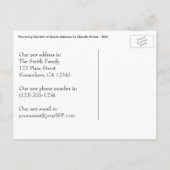 Flowering Garden by Claude Monet住所の変更 案内ポストカード (裏面)