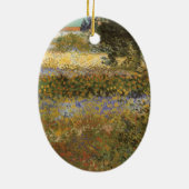 Flowering Garden by Vincent vanゴッホ セラミックオーナメント (裏面)