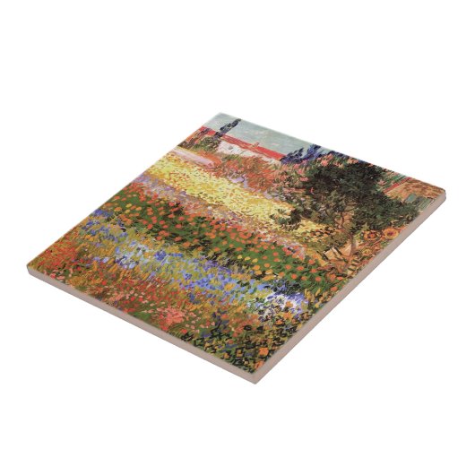 Flowering Garden by Vincent vanゴッホ タイル (側面)