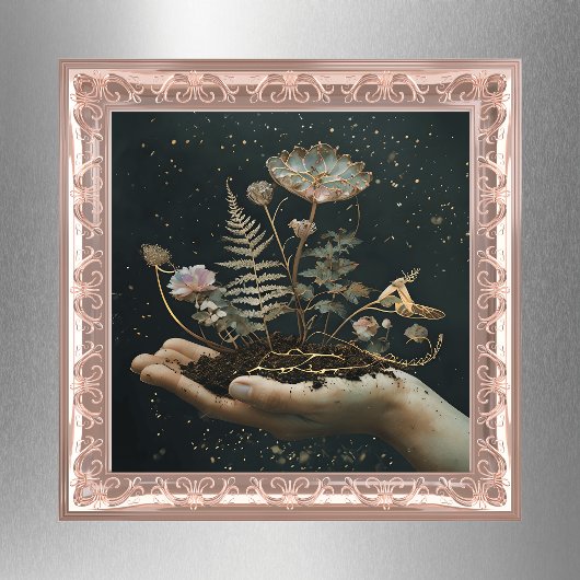 Flowering Garden in Hand Poster ポスター