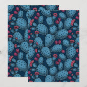 Flowering opuntia (正面/裏面)