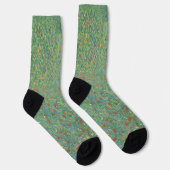 Flowering Poppies - Gustav Klimt ソックス (右)