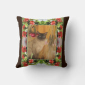 Flowering Quinceの花が自分の写真を作成 クッション (裏面)