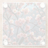 Flowering Quinceイメージ ガラスコースター (裏面)