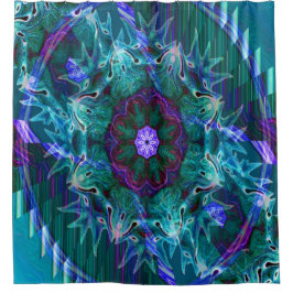 Flowering under the Sea.... シャワーカーテン