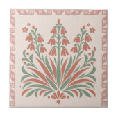 Flowering Yucca - Southwest Folk Pattern タイル (正面)