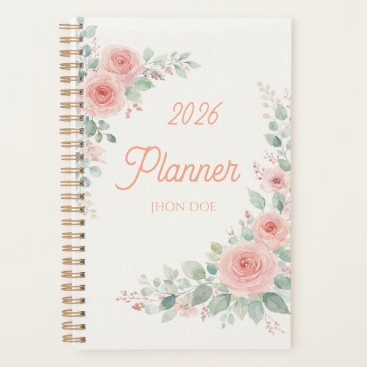 Flowerly Foliage Planner 2026 プランナー手帳 (正面)