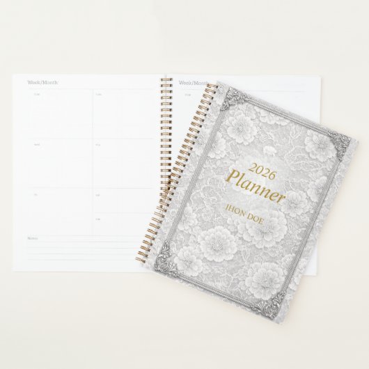 Flowerly Simple Planner With Frame  プランナー手帳 (ディスプレー)