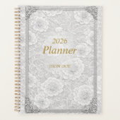 Flowerly Simple Planner With Frame  プランナー手帳 (正面)
