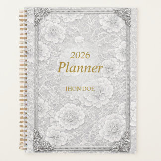 Flowerly Simple Planner With Frame  プランナー手帳