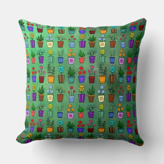 Flowerpots クッション (正面)