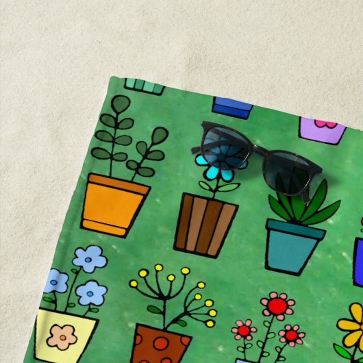 Flowerpots  ビーチタオル (インサイチュ)