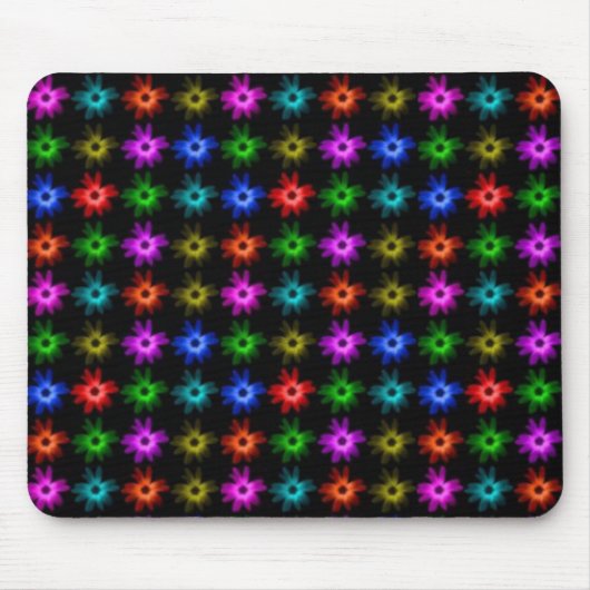 flowerpowerのマウスのマット マウスパッド (正面)