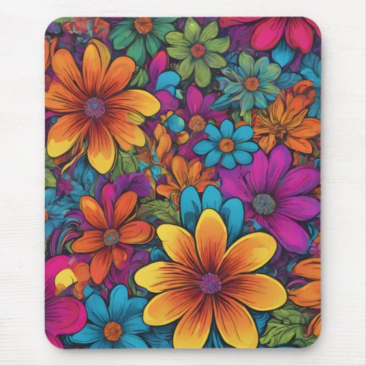 "Flowerpower" Art Mouse Pad マウスパッド (正面)
