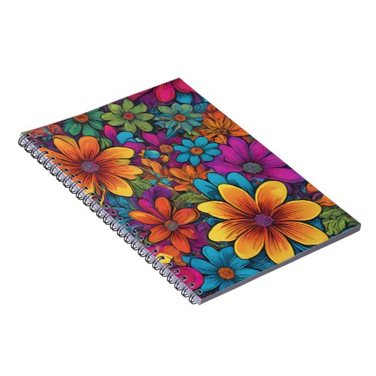 "Flowerpower" Art Spiral Notebook ノートブック (右側)