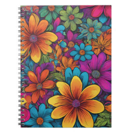 "Flowerpower" Art Spiral Notebook ノートブック