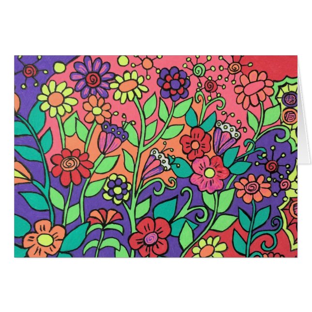 FLowersお洒落カード (正面横)