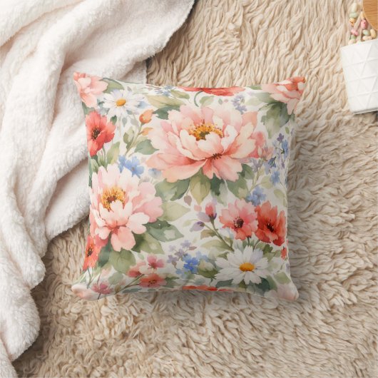 Flowers クッション (ブランケット)