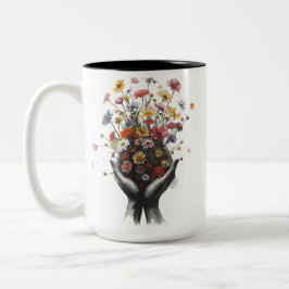 Flowers ツートーンマグカップ