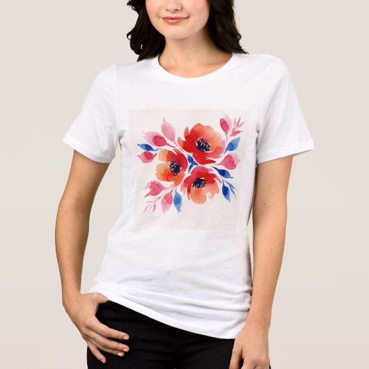 Flowers トライブレンドＴシャツ (正面)