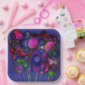 Flowers ペーパープレート (パーティー)