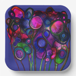 Flowers ペーパープレート