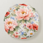 Flowers ラウンドクッション (正面)