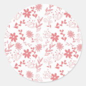 Flowers ラウンドシール (正面)