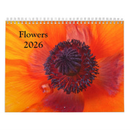 Flowers 2026 a Calendar カレンダー