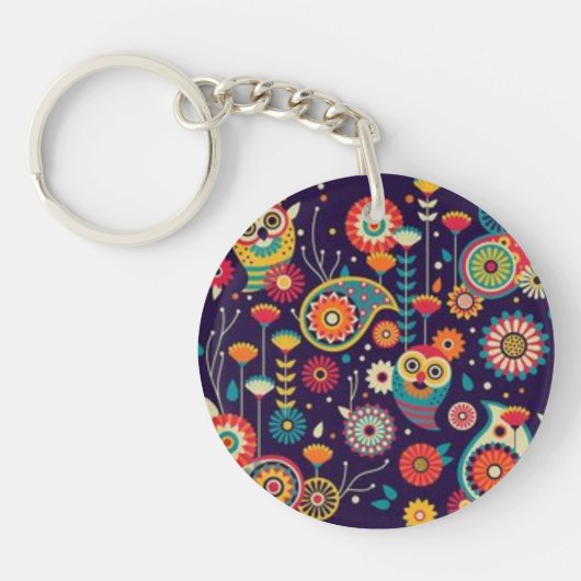flowers acrylic keychain キーホルダー (正面)