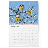 Flowers and birds Calendar カレンダー (1月 2026)