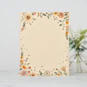 Flowers and Dreamcatcher Stationery Paper レターヘッド (スタンド正面)
