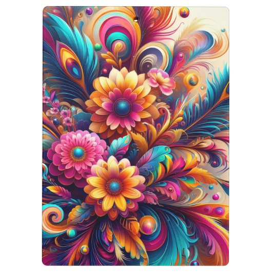 Flowers and Feathers クリップボード (裏面)