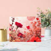 Flowers and More Flowers Adorn This Romantic Wall  アクリルサイン (ウェディング)