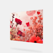 Flowers and More Flowers Adorn This Romantic Wall  アクリルサイン (傾斜)