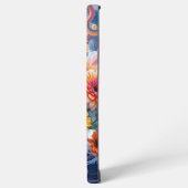 Flowers and Ocean Waves Samsung Galaxyケース (左側面)