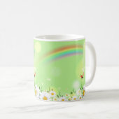flowers and rainbow コーヒーマグカップ (正面右)