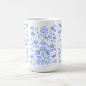 Flowers Antique Botanical Art コーヒーマグカップ (中央)