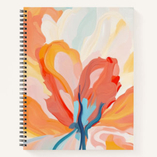 Flowers backgrounds abstract painting ノートブック