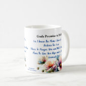 Flowers Bible Verse Jeremiah 29:11 Personalize コーヒーマグカップ (正面右)