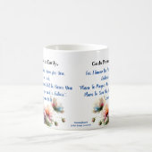 Flowers Bible Verse Jeremiah 29:11 Personalize コーヒーマグカップ (中央)