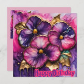 FLOWERS ~ Birthday Card ~ Happy Birthday ~ (正面/裏面)