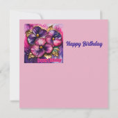 FLOWERS ~ Birthday Card ~ Happy Birthday ~ (裏面)
