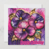 FLOWERS ~ Birthday Card ~ Happy Birthday ~ (正面)