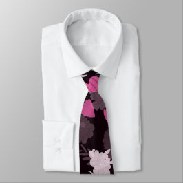 flowers black ネクタイ